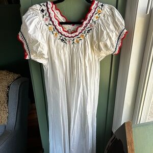 Doen Haven white embroidered cotton dress